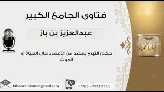 حكم التبرع بعضو من الأعضاء حال الحياة أو الموت - بن باز - مشروع كبار العلماء image