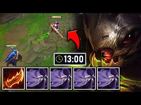 Kog'Maw with 5 Crit Cloaks is actually 200 IQ and I show you why... (FULL BUILD 13 MIN)