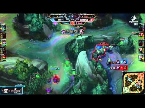 OGN (LCK) Spring 2015 Highlights : CJ Entus vs SKT T1 (Game 2) | Week 7 Day 3