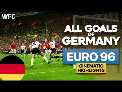 EURO 1996 All Goals of Germany | Ziege, Möller, Klinsmann, Sammer, Kuntz and Bierhoff