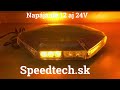 LED rampa oranžová 12/24V - 30x 3W LED magnetická / homologace ECE R65 (419mm) - Video Youtube