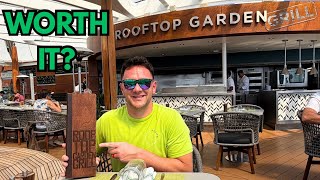 Is the Rooftop Garden Grill Worth It? | Celebrity Apex Food Review