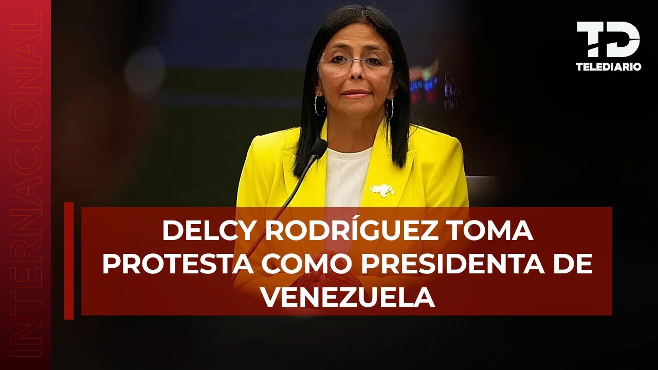Delcy Rodríguez rinde protesta como presidenta encargada de Venezuela