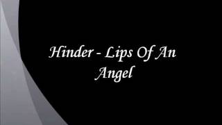 Hinder - Lips Of An Angel [Lyrics]