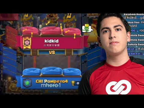 Kidkid vs Pompeyo4 👈Best Miner Balloon  Deck in Clash Royale