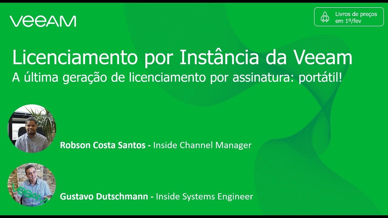 Modelo de licenciamento por instância da Veeam video