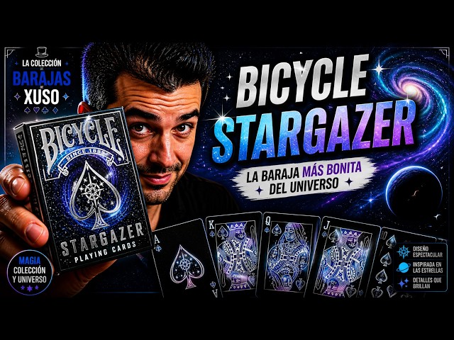Vídeo relacionado con Bicycle Stargazer Baraja de Cartas Especial, Color Negro, Poker (10016977), a partir de 18 años