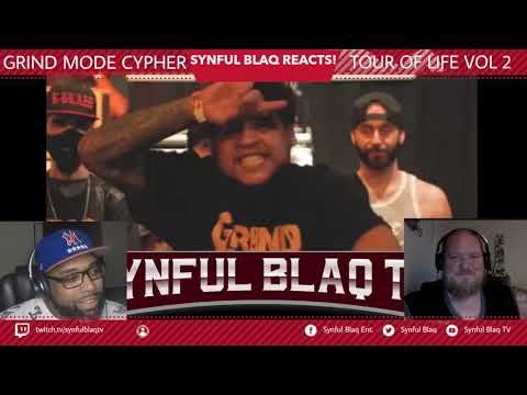 We back with the Grind Mode Baby!!! Synful Blaq Reacts - Grind Mode Cypher - Tour for Life Vol.  2