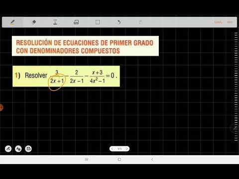 Ecuaciones numéricas fraccionarias con denominadores compuestos 1