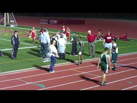 300m hurdles collins middle school 7th grade boys 3-5-09 at saginaw high school stadium