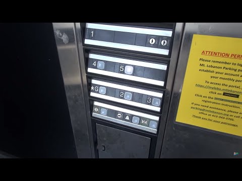 Glass Dover Impulse Hydraulic Elevator at the Public Parking Garage in Mt. Lebanon, PA