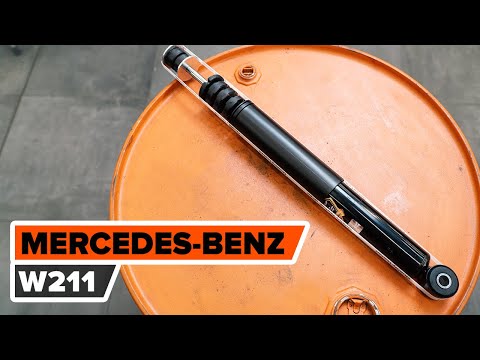 How to change rear shock absorber on MERCEDES-BENZ W211 E-Class [TUTORIAL AUTODOC]