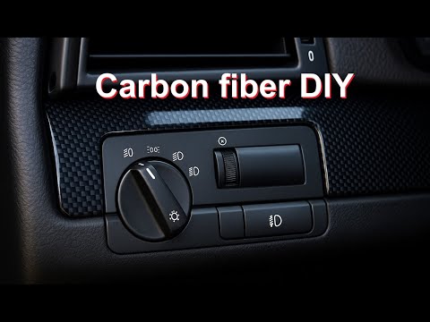 Real Carbon Fiber Skinning at Home | No Special Tools DIY (BMW E46 Interior Trim)