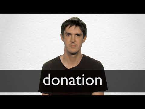 Spanish Translation of “DONATION”