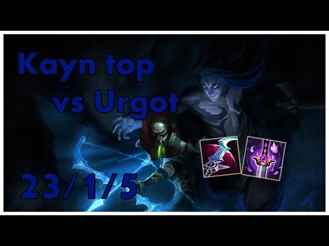 Complete 1v9 Kayn top vs Urgot(assassin) S11