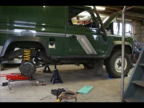 Land Rover Defender suspension swap