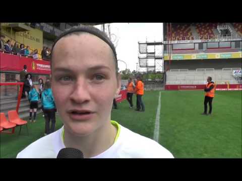 Elke Van Gorp na bekerfinale RSC Anderlecht - KAA Gent Ladies op 13.05.2017