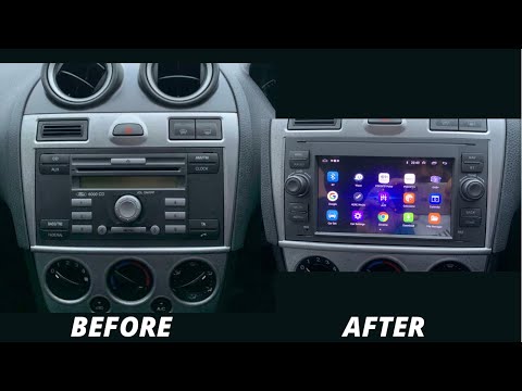 Installing New Android Headunit Sat-Nav Ford Fiesta MK6 AKA THE FUEL SAVER & Repairing Factory Radio