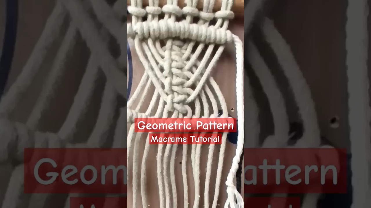 Macrame Geometric Pattern Tutorial #short #macrametutorial #macrame #macrameknots #macramepattern