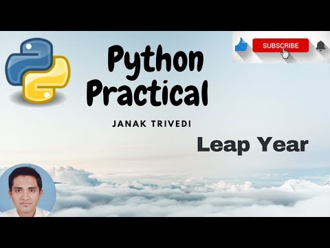 Experiment 11 Check Leap Year In Python Python Programming Practical