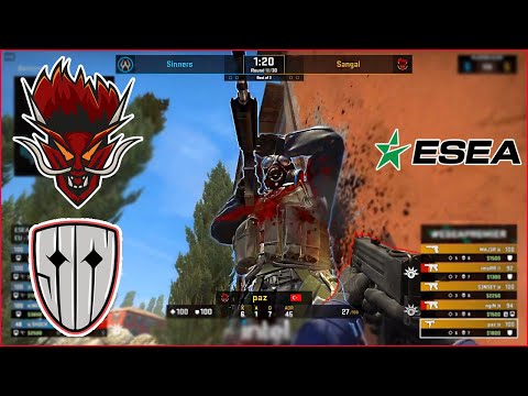 PAZ MÜKEMMEL PERFORMANS, SANGAL'DAN İNANILMAZ OYUN! - SANGAL vs SINNERS | ESEA Premier Season 37