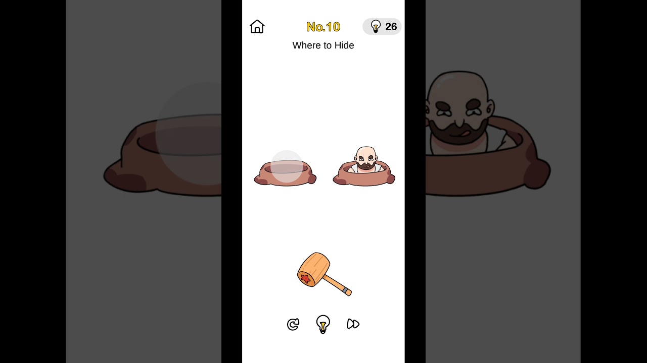 Brain Out Prank Plan Level - 10, solved. Where to hide.