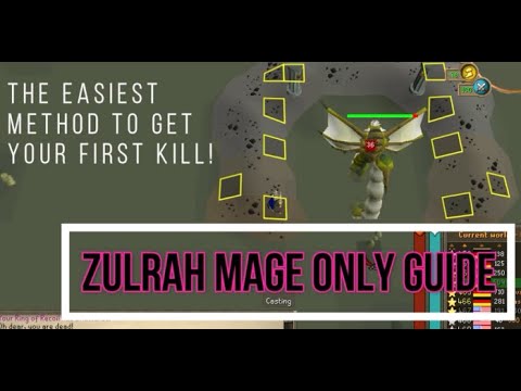THE EASIEST WAY TO KILL ZULRAH - Mage Only Guide Using Safespots - The Best Way To Get Your First KC