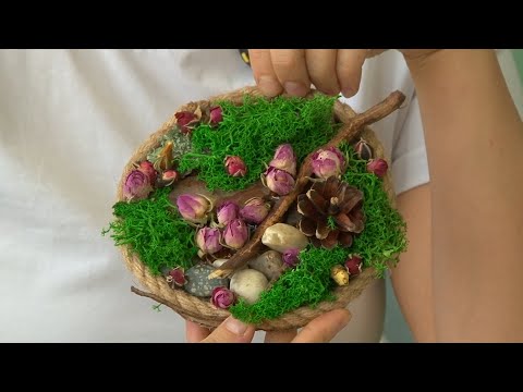 "Игры узоров" - поделка из природных материалов (Бийское телевидение)