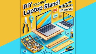 How to make DIY Foldable Laptop Stand | Easy & Portable Design in low budget!