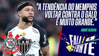 CORINTHIANS PREVÊ VOLTA DE MEMPHIS CONTRA ATLÉTICO-MG ÀS VÉSPERAS DE CONVOCAÇÃO DA HOLANDA PARA COPA