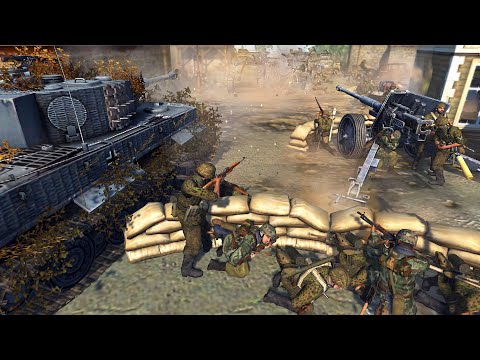 200 Germans Hold VS 2,000 US RANGERS!? - Men of War: Robz WWII Mod Battle Simulator