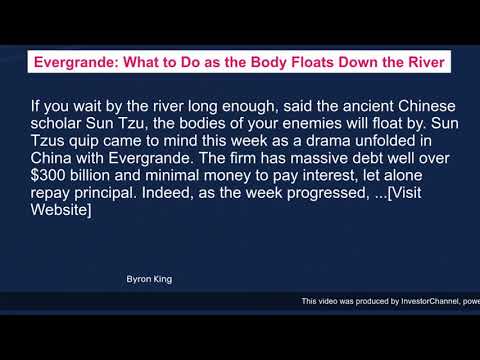 Evergrande: What to Do as the Body Floats Down the River
