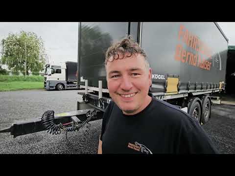 LKW C/CE Fahrprüfung Anhängen eines Anhängers an den LKW Praktische Prüfung