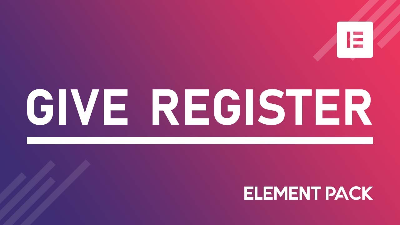 Give Register Video Thumbnail