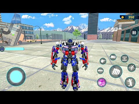 Robot Optimus Prime Jet Bike Car Transformation Game 2020- Android Gameplay