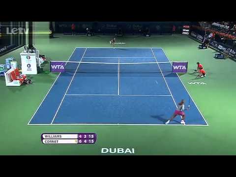 Serena Williams vs. Alize Cornet | Full Highlights | Dubai Tennis Championships 2014(SF)