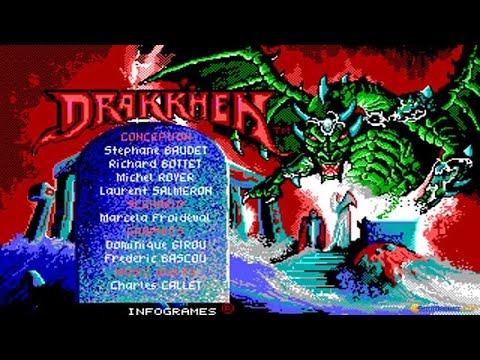Drakkhen gameplay (PC Game, 1989)
