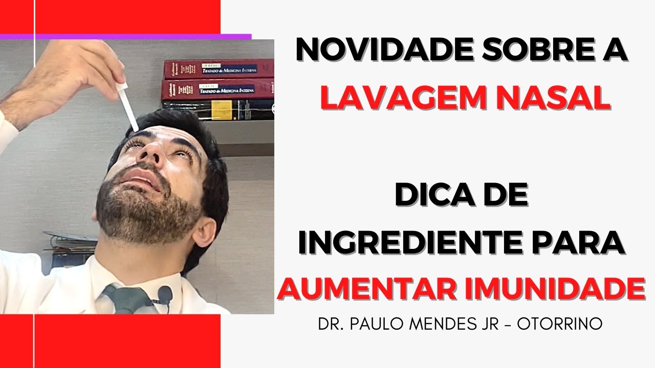Como LAVAR O NARIZ com NOVO INGREDIENTE que pode melhorar a IMUNIDADE para quem tem SINUSITE