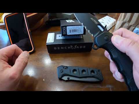 SOG Seal XR serrated vs Benchmade Adamas serrated open box review (Tactical Folders)