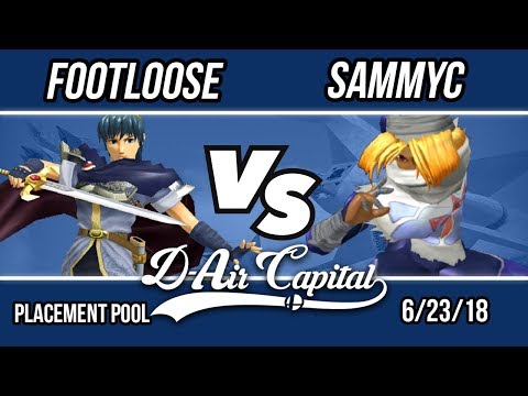 D-Air Capital 6 - Footloose (Marth) Vs. SammyC (Sheik) - Placement Pools