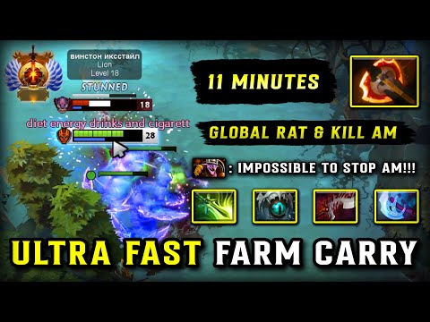 ULTRA FAST FARM SPEED CARRY Anti Mage | 11Mins BF Item Build | Global Rat & Kill Magic Slayer DOTA 2