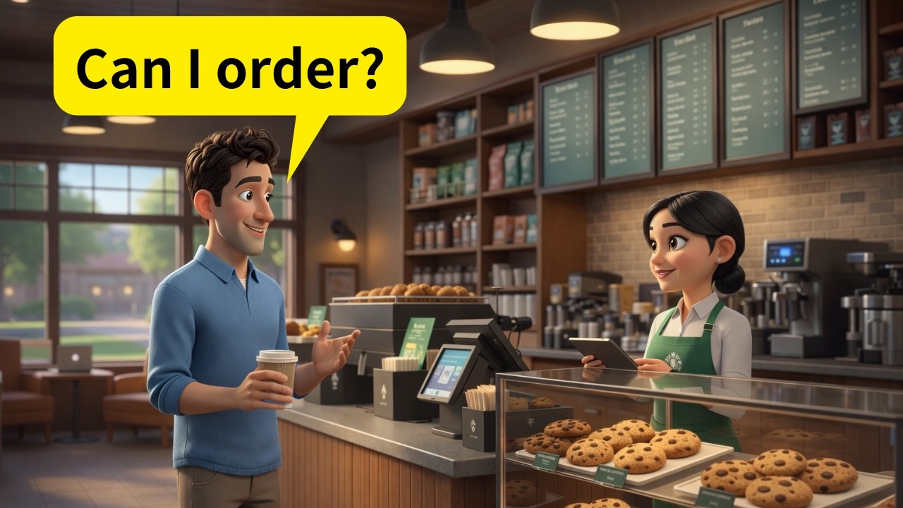 ☕ How to Order at Starbucks Like a Native - Slow and Easy English For Beginners