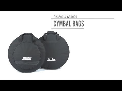 On Stage CB4000 Deluxe Backpack Cymbal Bag in Black image 2