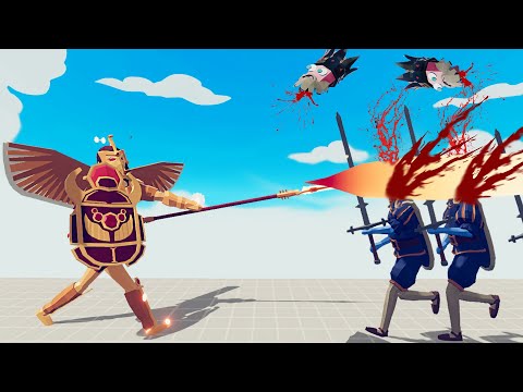 WARRIOR OF RA ONE SHOT 50 KILLS! vs ALL FACTIONS | Totally Accurate Battle Simulator-TABS
