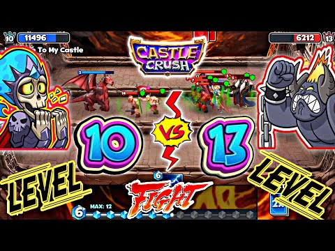 Castle Crush 🔥 Level 10 (me) 🆚 Level 13 (opponent) 🔥 THRILLING GAMEPLAY 🔥 Castle Crush Gameplay