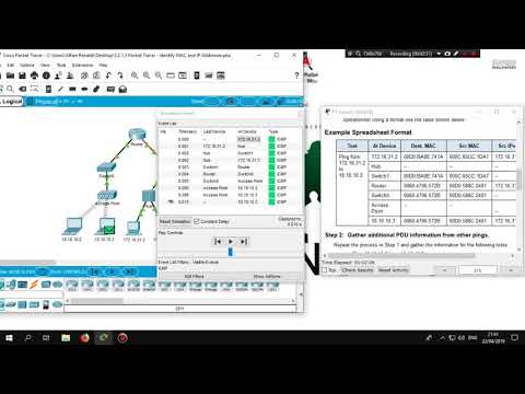 CCNA RS1 - 5.3.1.3 Packet Tracer - ( Identify MAC and IP Addresses )