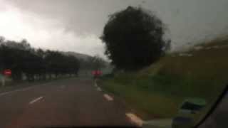 preview picture of video 'Arrivée orage 27 juillet 2013 sur la route'