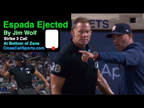 E101 - Joe Espada Ejected by Jacked Jim Wolf After Jake Meyers Strikes Out for the 3rd Time in NY