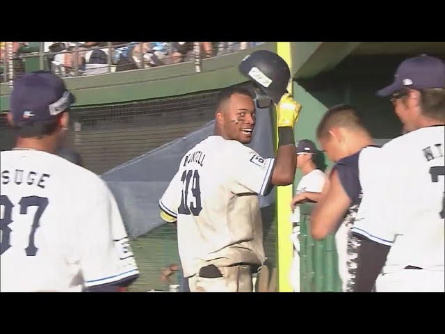 【ファーム】自慢のパワーで放り込む!! ライオンズ・モンテルのプロ初ホームラン!! 2023年7月30日 埼玉西武ライオンズ 対 東北楽天ゴールデンイーグルス