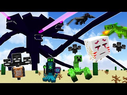 THE WITHER STORM vs EVERY MINECRAFT BOSS!!